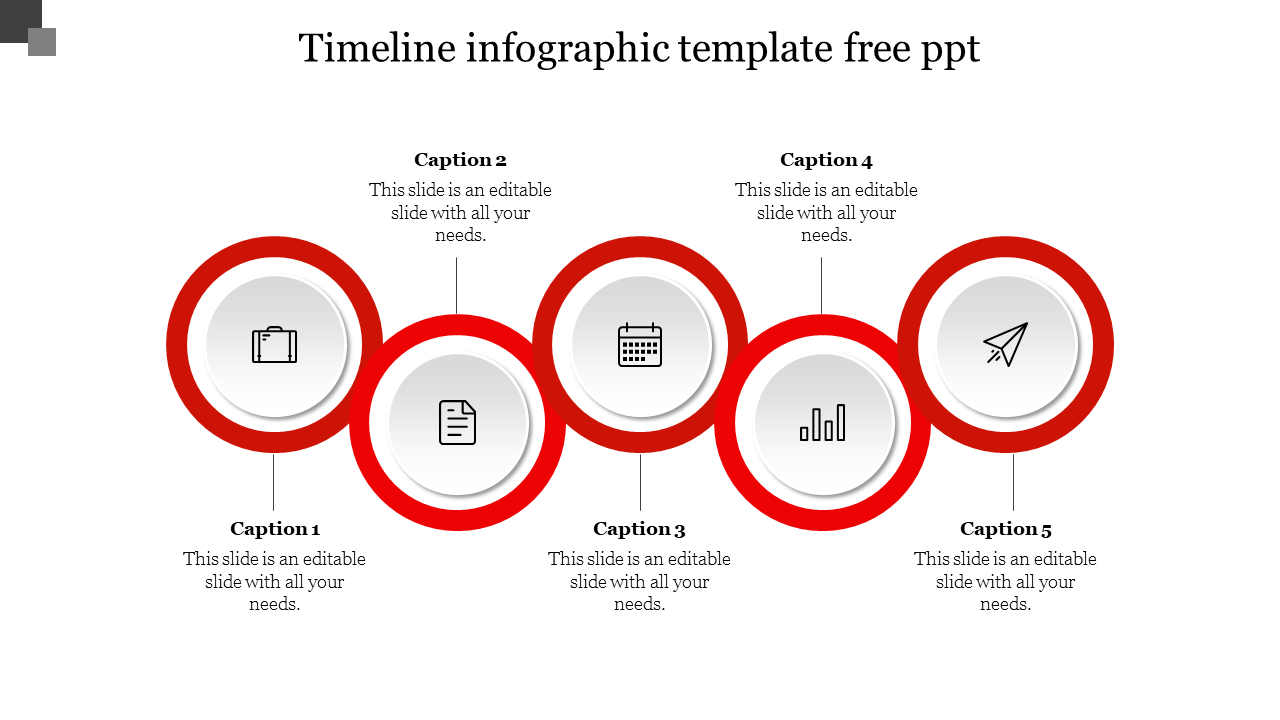 Free - Best Timeline Infographic Template Free PPT Slide